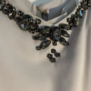 VS Embellished Accordion Pleat Dress